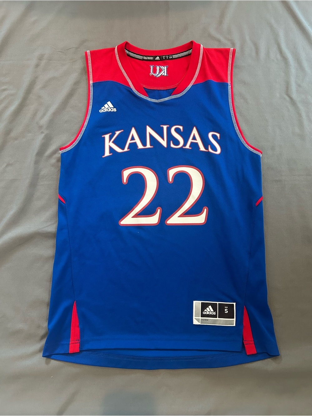Authentic Adidas / NCAA / Kansas U / Andrew Wiggins Jersey